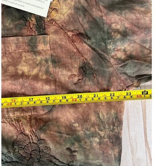 NWT Anthropologie Kyla Seo Gradient Embroidered Women's Long Shirt - Size Small - Picture 11 of 13